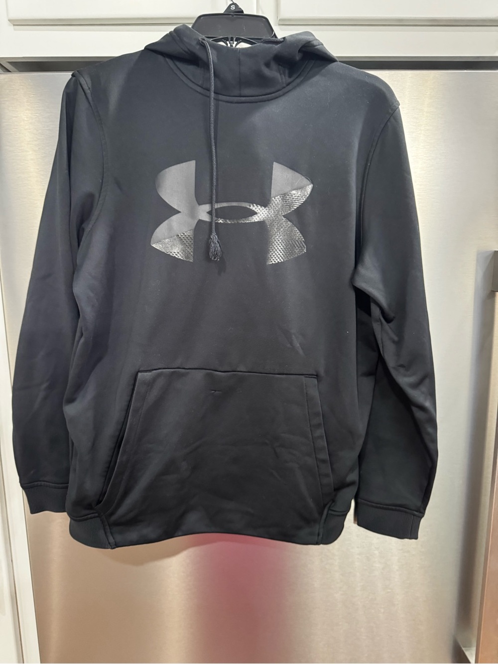 Under Armour Men's Black Pullover Logo Hoodie